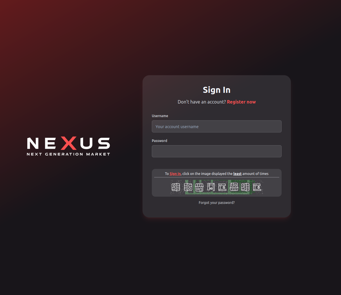 Nexus Market - Secure Login with PGP 2FA